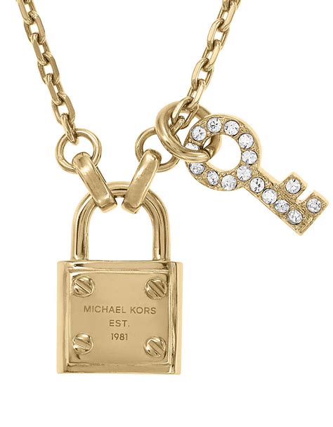 michael kors key necklace